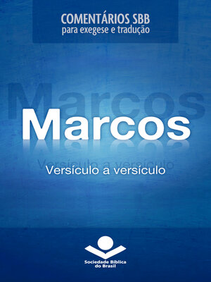 cover image of Comentários SBB--Marcos versículo a versículo